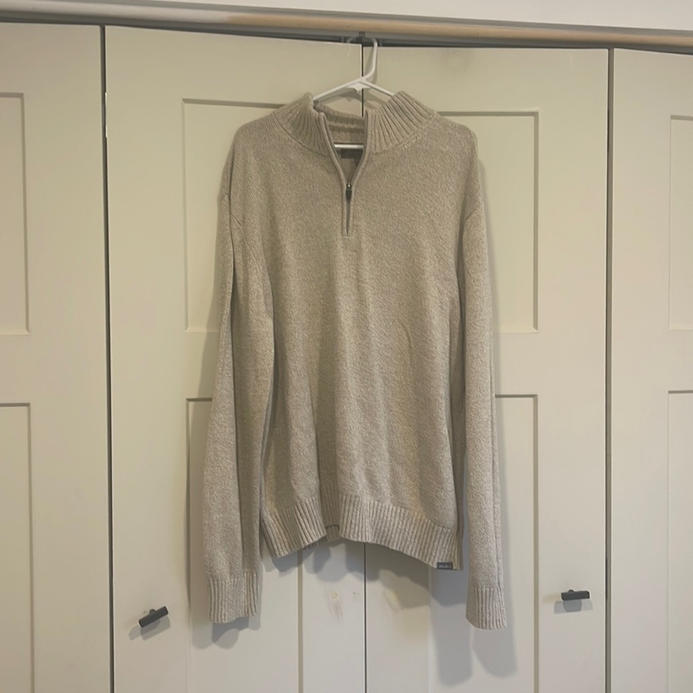 Eddie Bauer Mens Quarter Zip Sweater